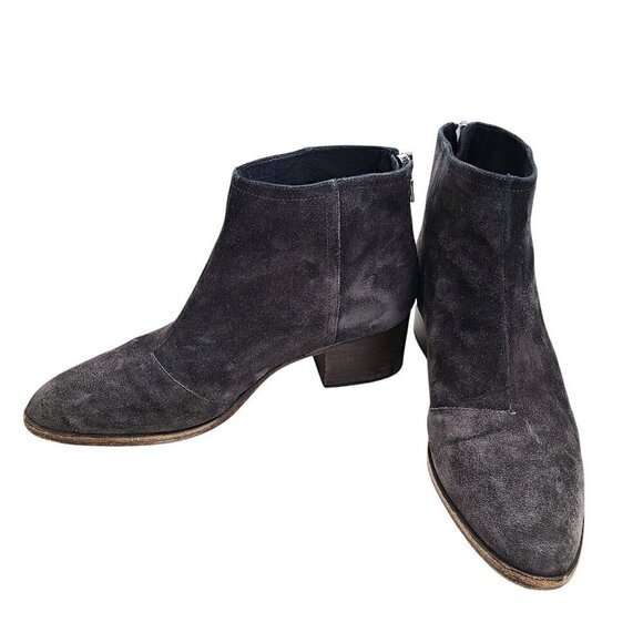 Rag & Bone Wesley Booties Asphlt Grey Suede EUR 8 US 7 - Picture 10 of 14